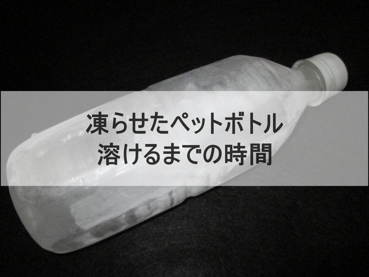 凍らせたペットボトルのイメージ画像
